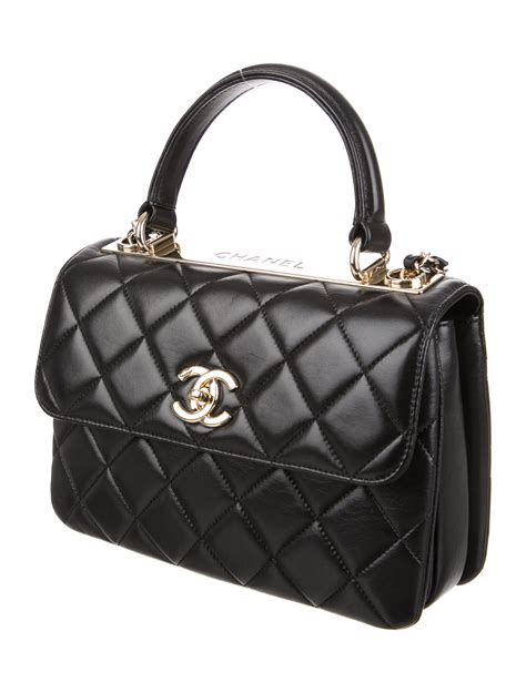 chanel black trendy cc flap bag|black chanel bag price.